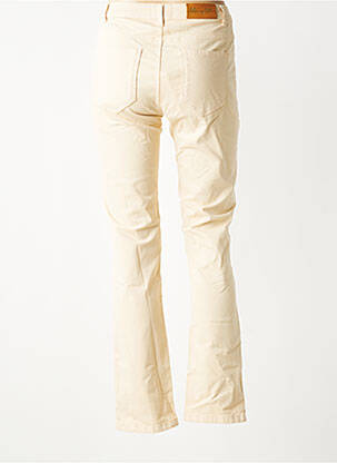 Pantalon slim taille haute taille haute beige LOLA ESPELETA femme