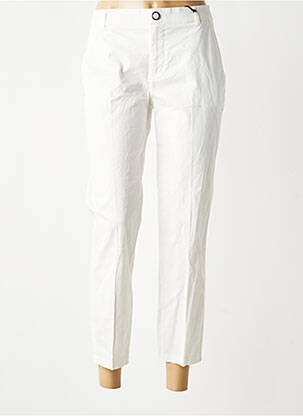Pantalon chino tissage popeline taille normale blanc STREET ONE femme