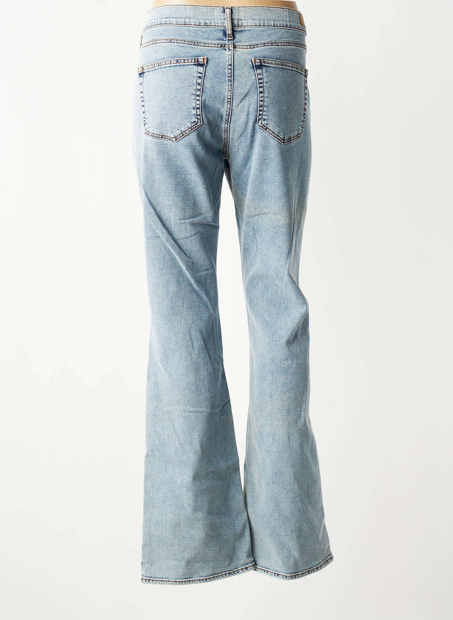 Jean coupe flare stretch taille normale bleu HAPPY femme