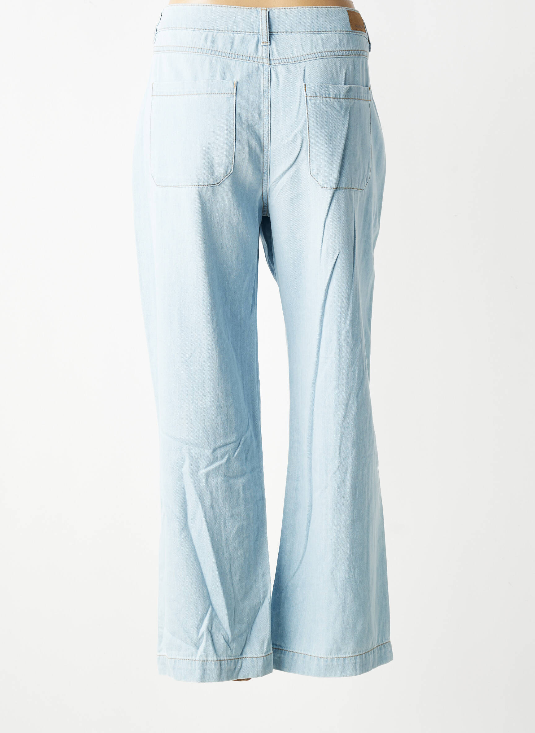 Jeans coupe droite stretch taille normale bleu KANOPE femme