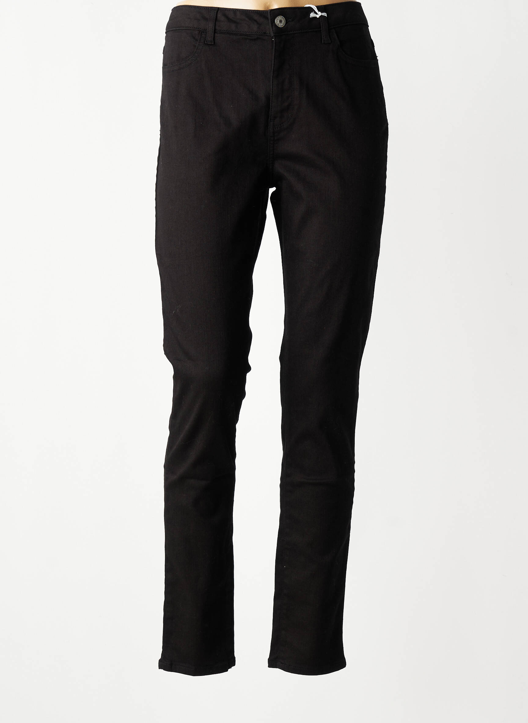 Jeans coupe slim stretch taille normale noir KANOPE femme
