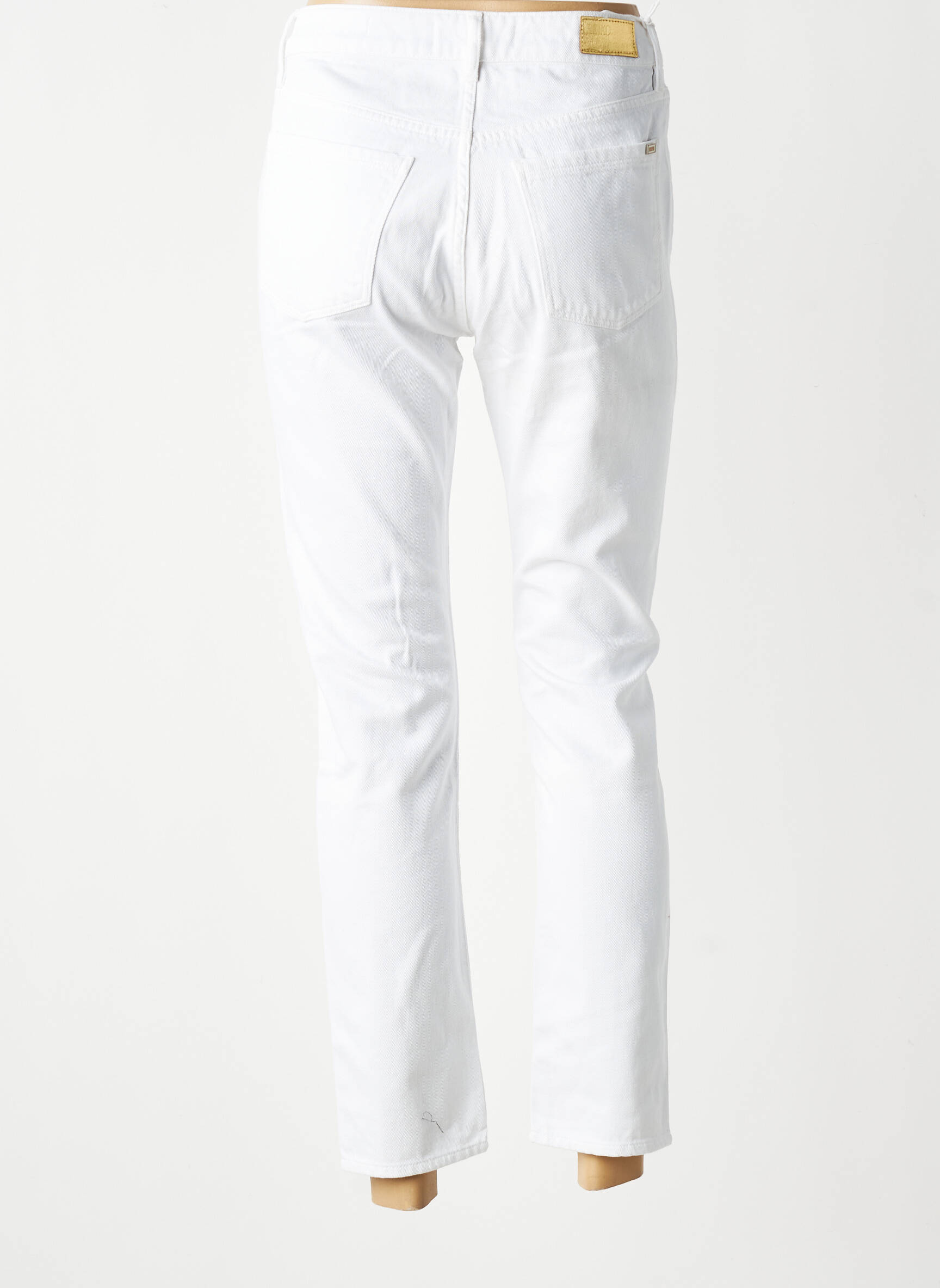 Jeans coupe slim taille normale taille normale blanc REIKO femme