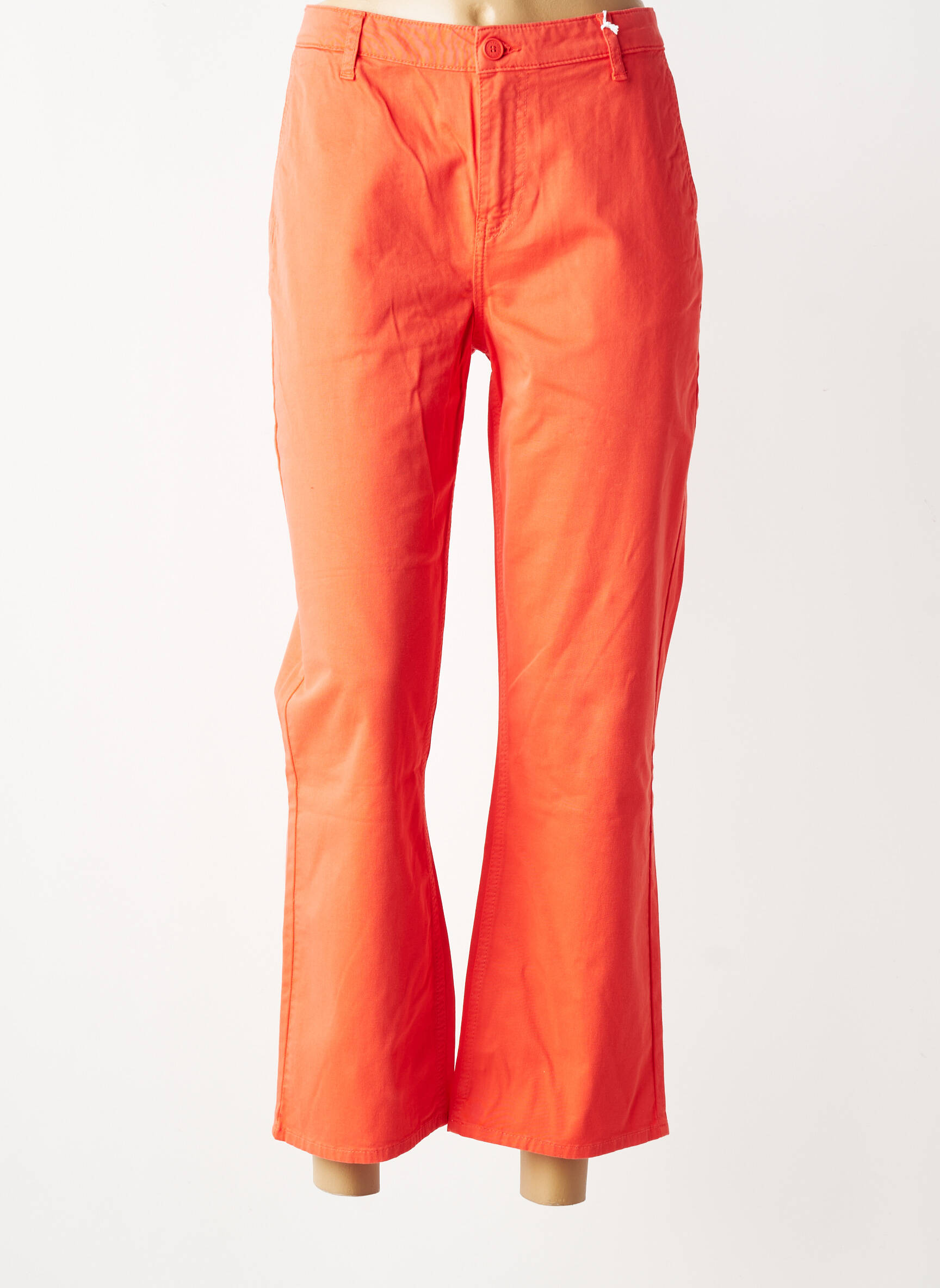 Jeans bootcut taille normale taille normale orange HAPPY femme