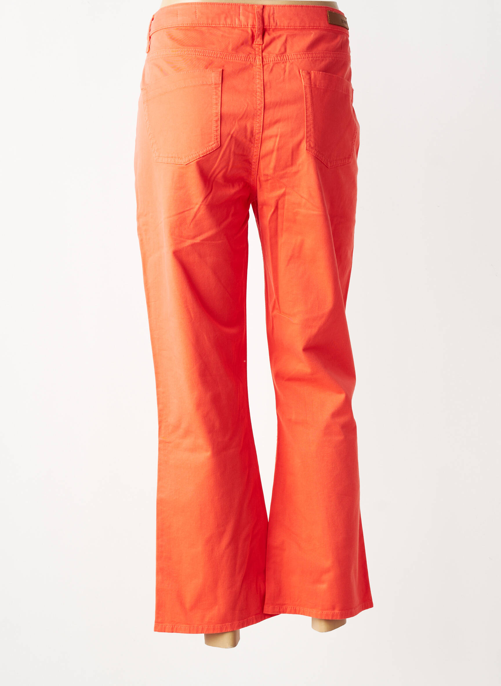 Jeans bootcut taille normale taille normale orange HAPPY femme