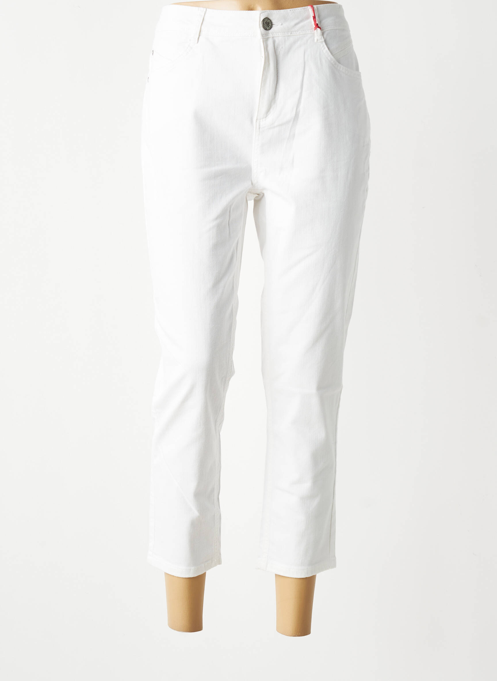 Jeans coupe slim stretch taille normale blanc STREET ONE femme