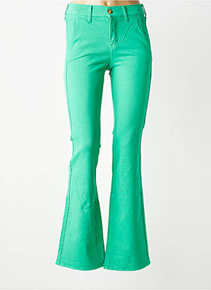 Jeans bootcut taille normale taille normale vert HAPPY femme