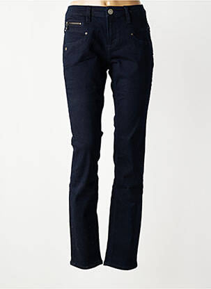 Jeans coupe slim tissage brut taille normale bleu FREEMAN T.PORTER femme