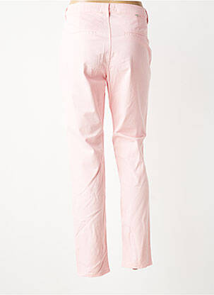 Pantalon chino stretch taille normale rose HAPPY femme