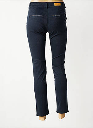 Pantalon chino stretch taille normale bleu HAPPY femme