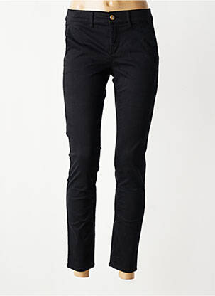 Pantalon chino stretch taille normale noir HAPPY femme