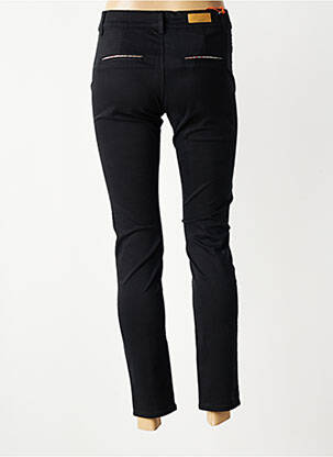 Pantalon chino stretch taille normale noir HAPPY femme