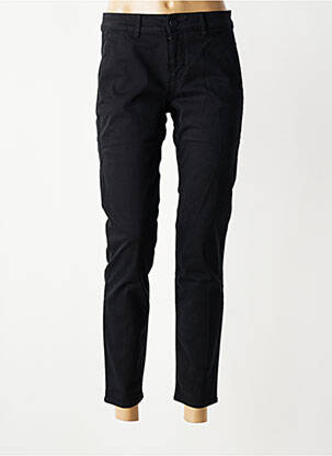 Pantalon chino stretch taille normale noir HAPPY femme
