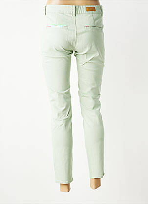 Pantalon chino stretch taille normale vert HAPPY femme
