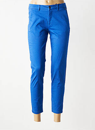 Pantalon chino stretch taille normale bleu FREEMAN T.PORTER femme