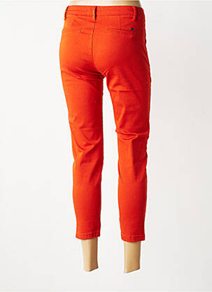 Pantalon chino stretch taille normale orange FREEMAN T.PORTER femme
