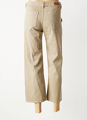 Pantalon 7/8 stretch taille normale beige HAPPY femme