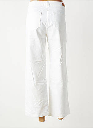 Pantalon 7/8 stretch taille normale blanc HAPPY femme