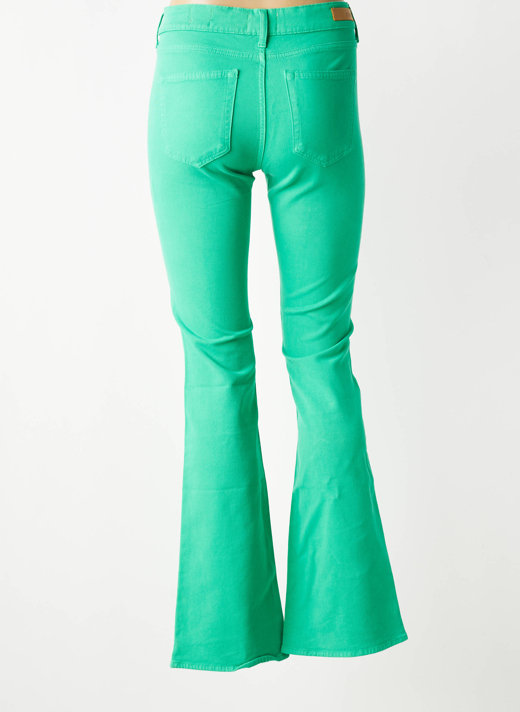 Jeans bootcut taille normale taille normale vert HAPPY femme