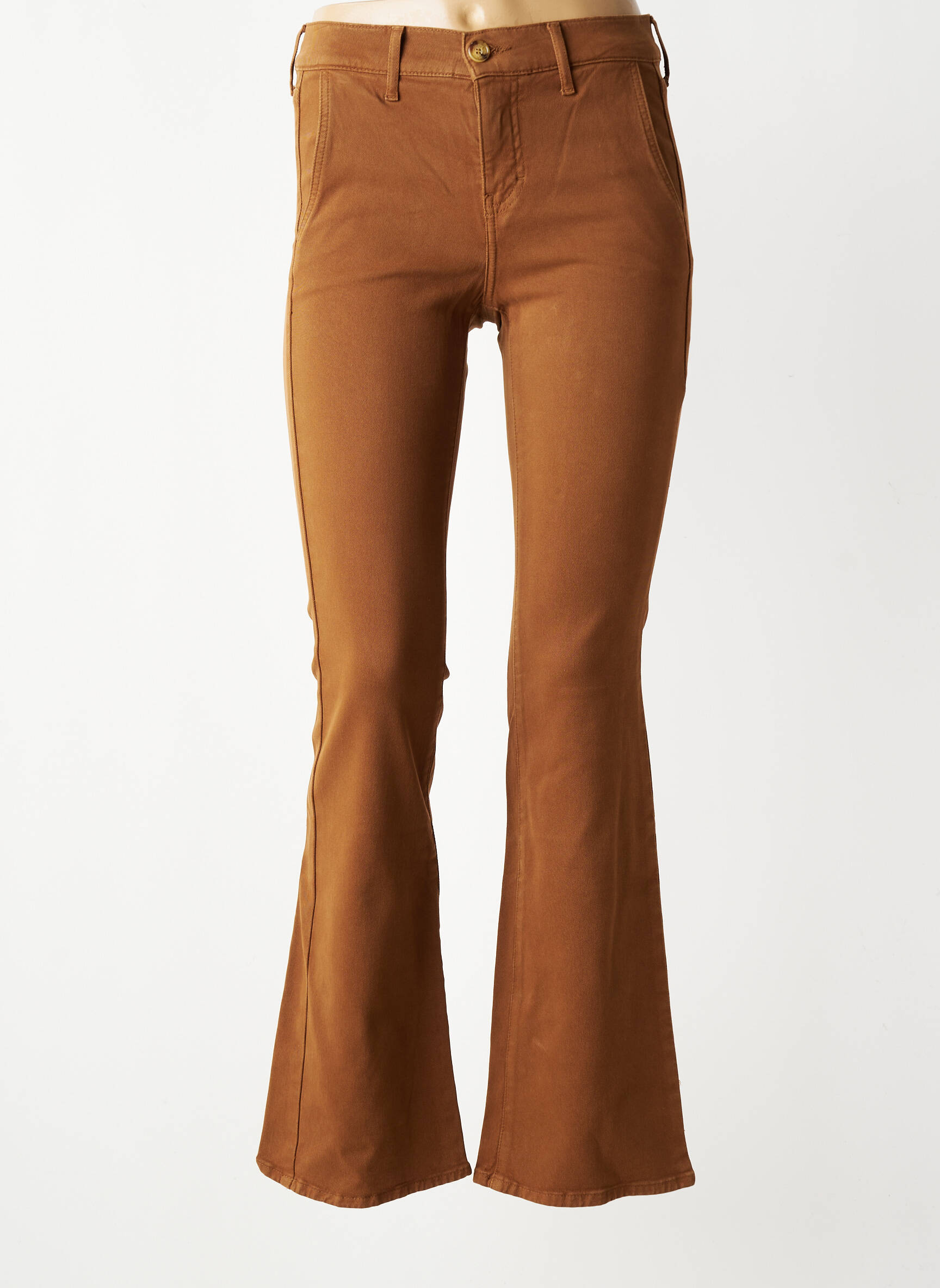 Jeans bootcut taille normale taille normale marron HAPPY femme
