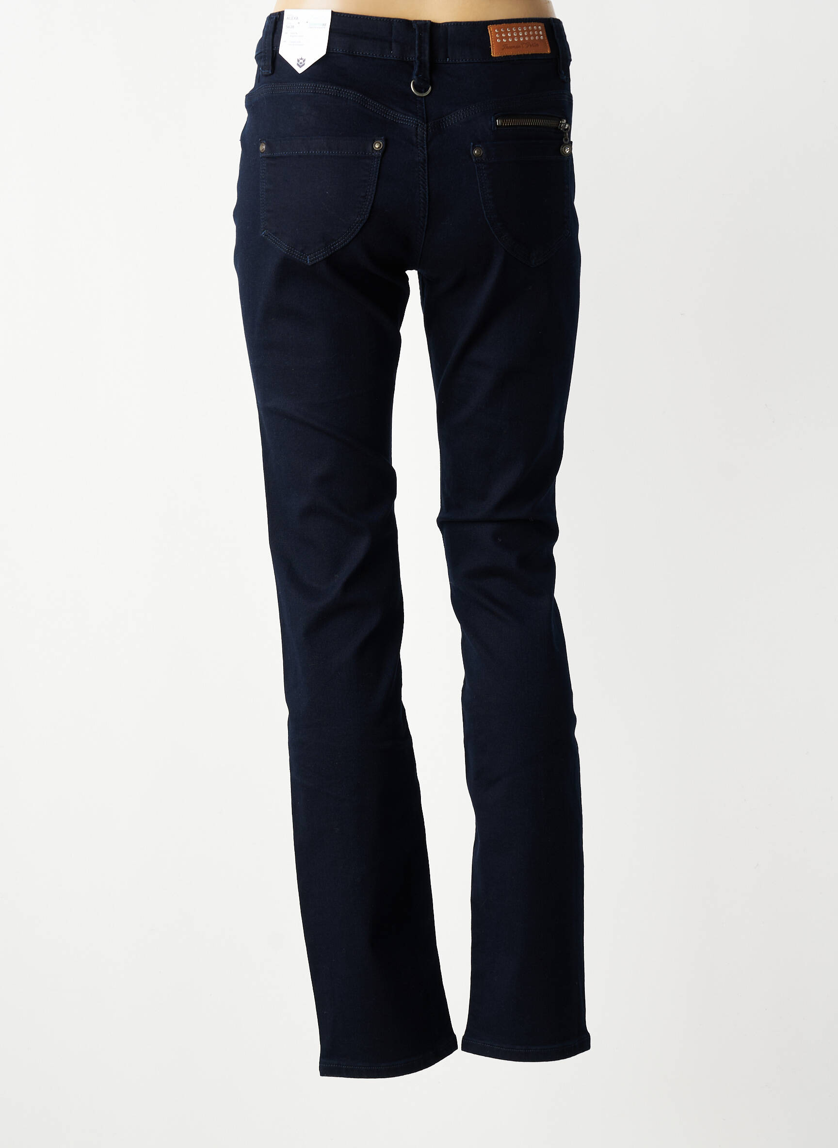 Jeans coupe slim tissage brut taille normale bleu FREEMAN T.PORTER femme