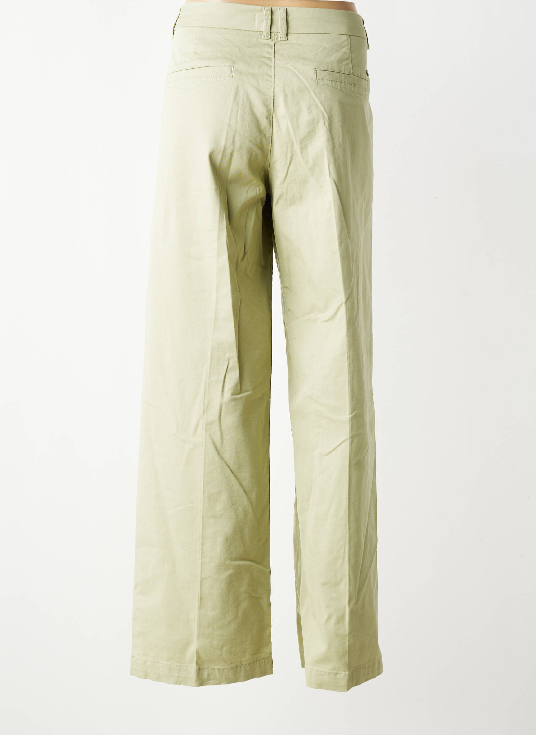 Pantalon chino stretch taille normale vert FREEMAN T.PORTER femme