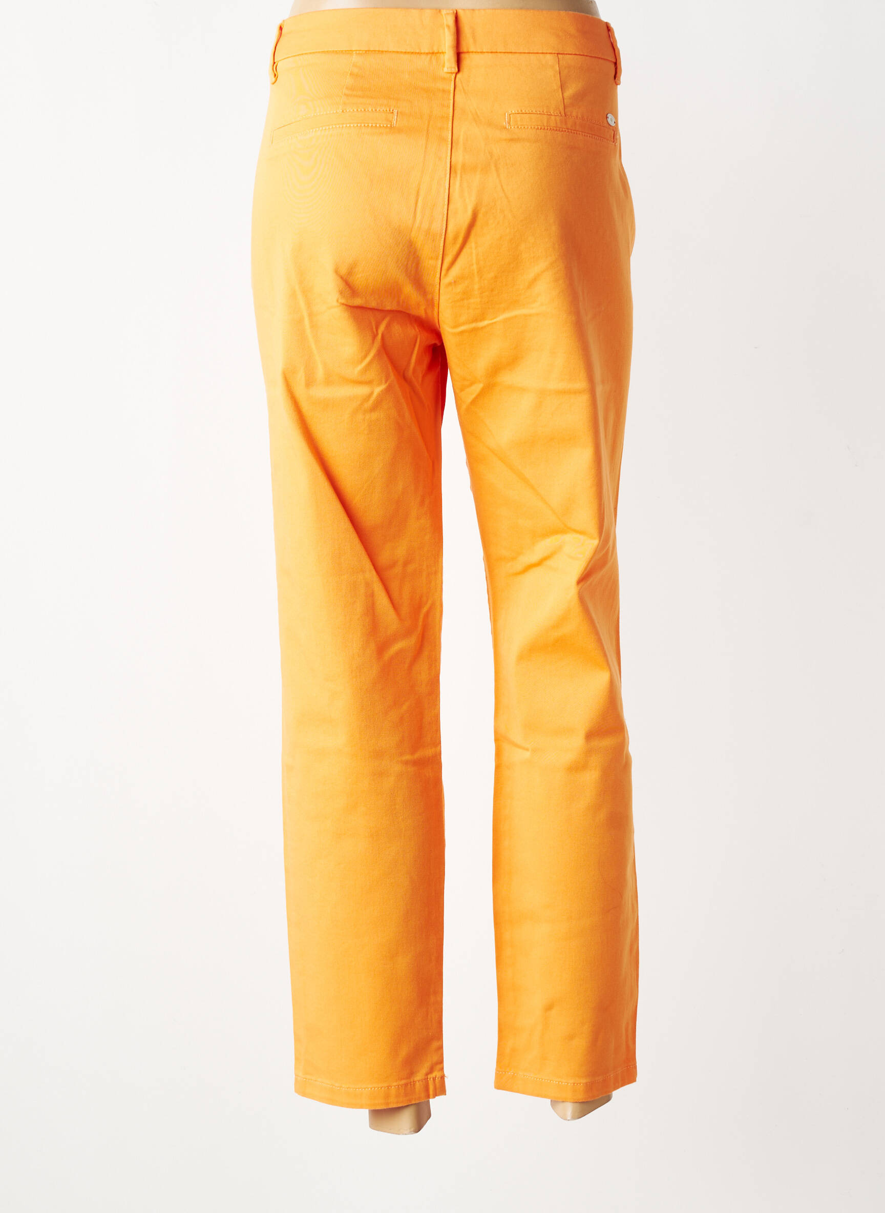 Pantalon chino stretch taille normale orange FREEMAN T.PORTER femme
