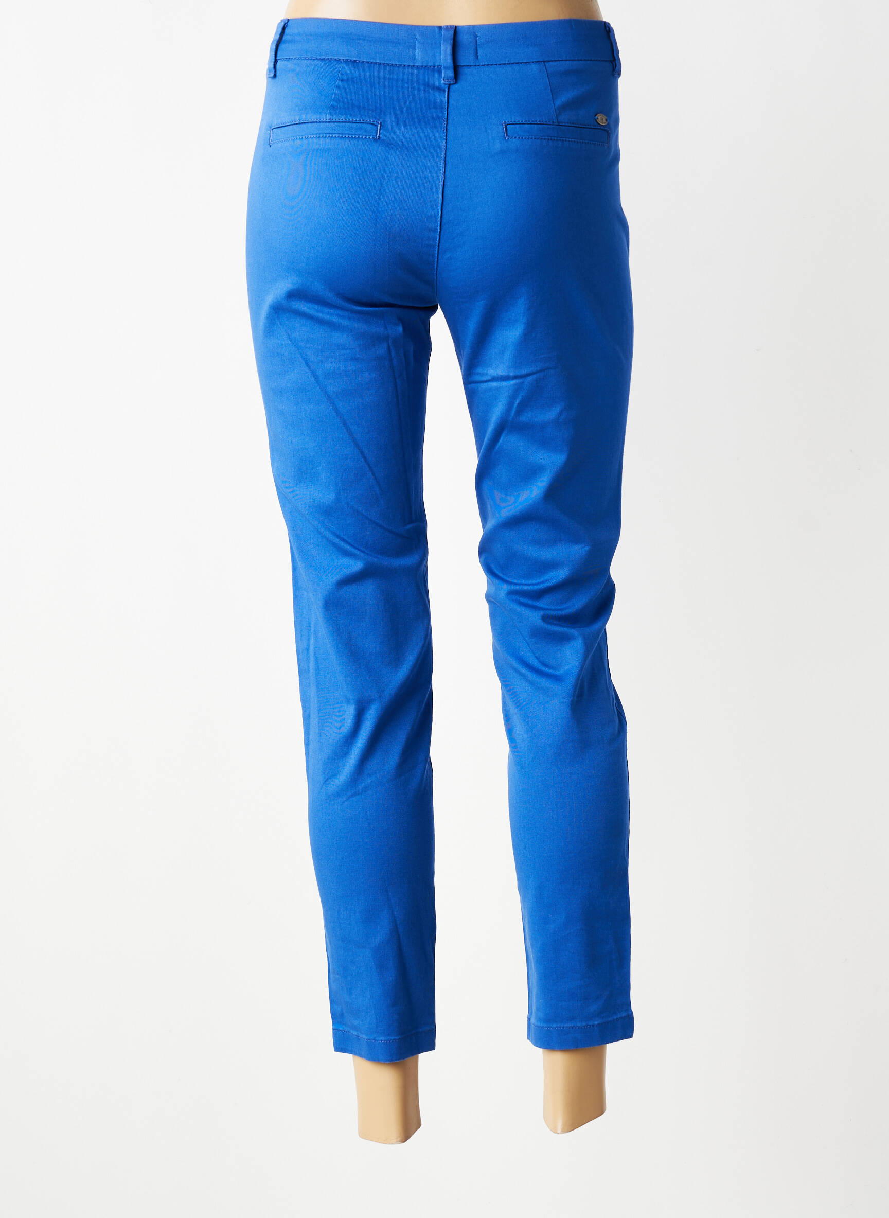 Pantalon chino stretch taille normale bleu FREEMAN T.PORTER femme