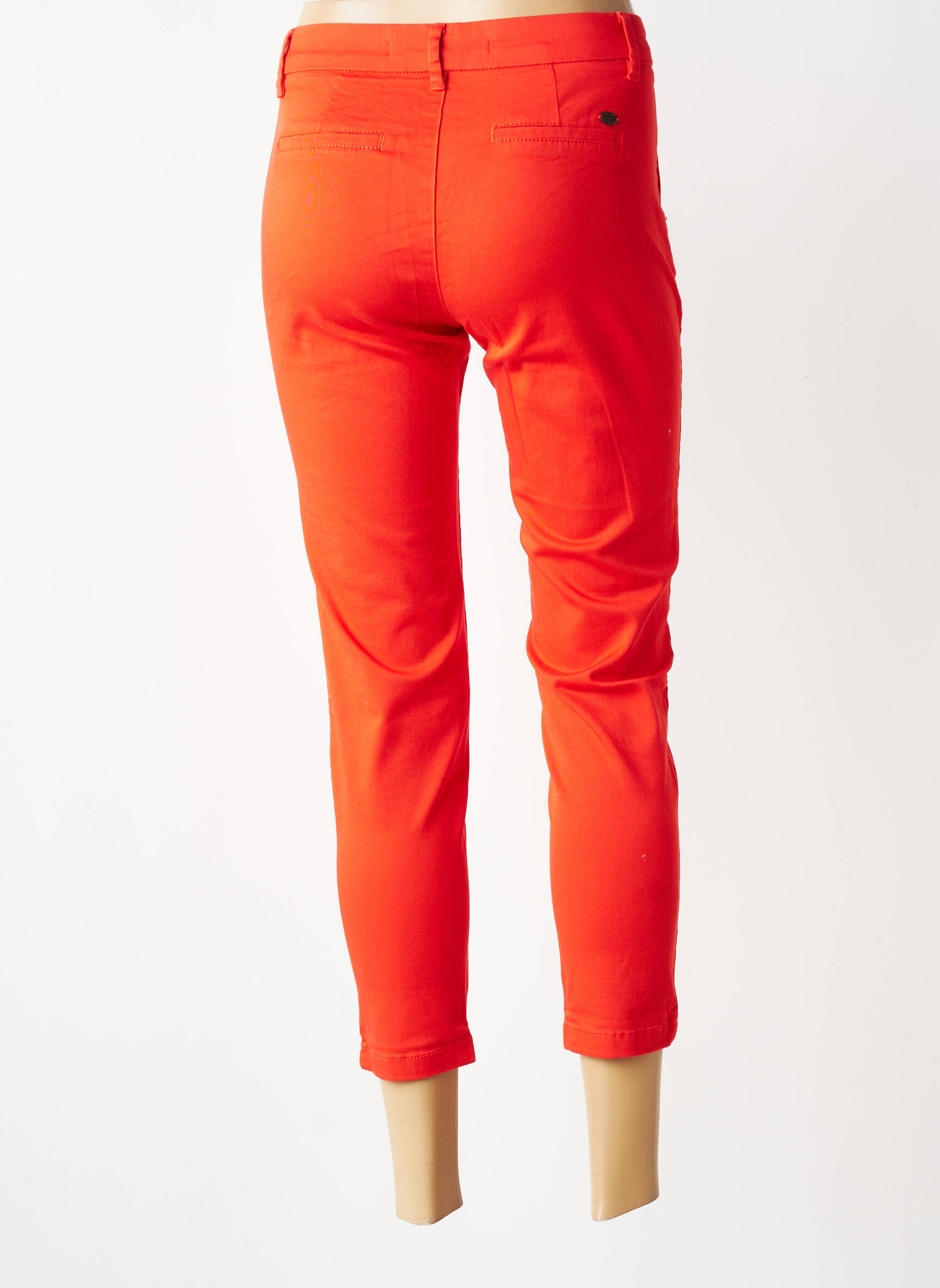 Pantalon chino stretch taille normale orange FREEMAN T.PORTER femme