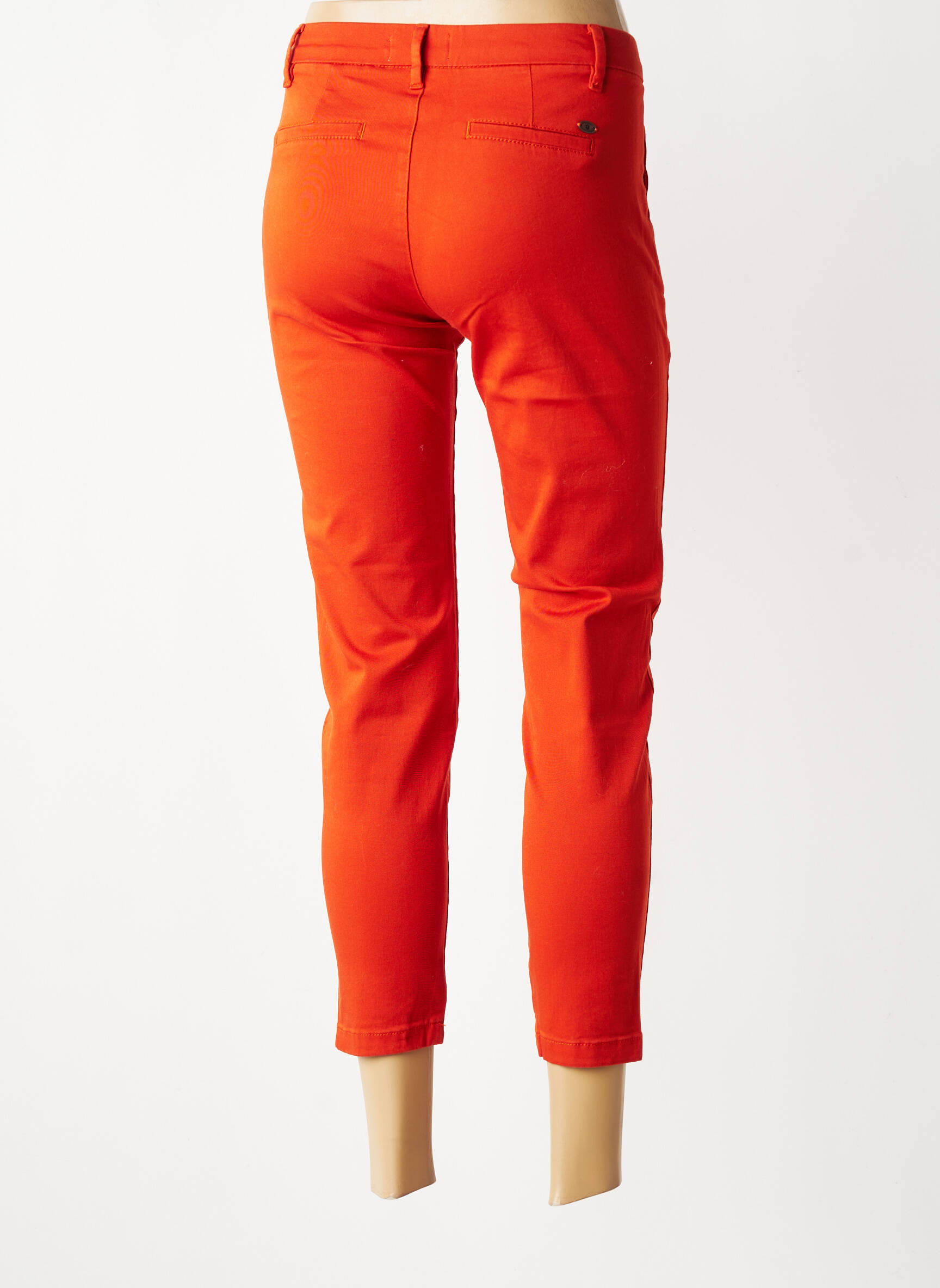 Pantalon chino stretch taille normale orange FREEMAN T.PORTER femme