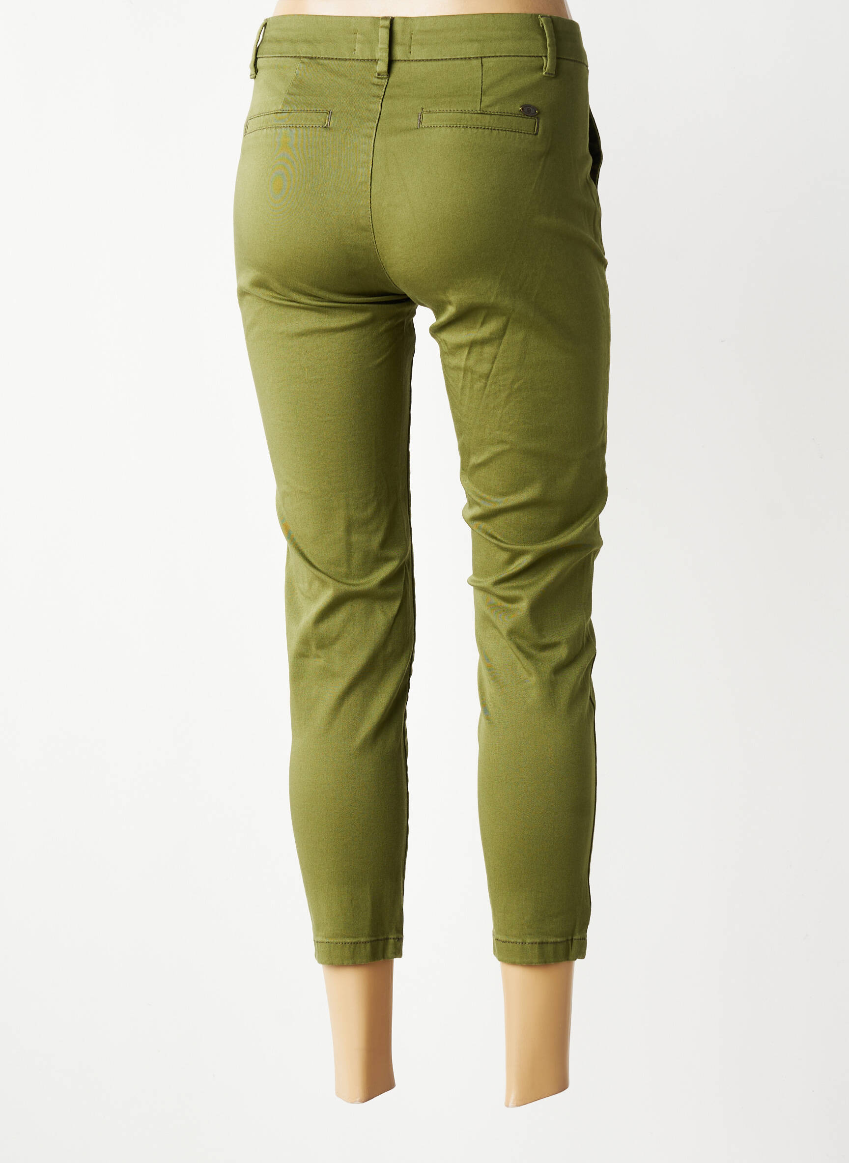Pantalon chino stretch taille normale vert FREEMAN T.PORTER femme