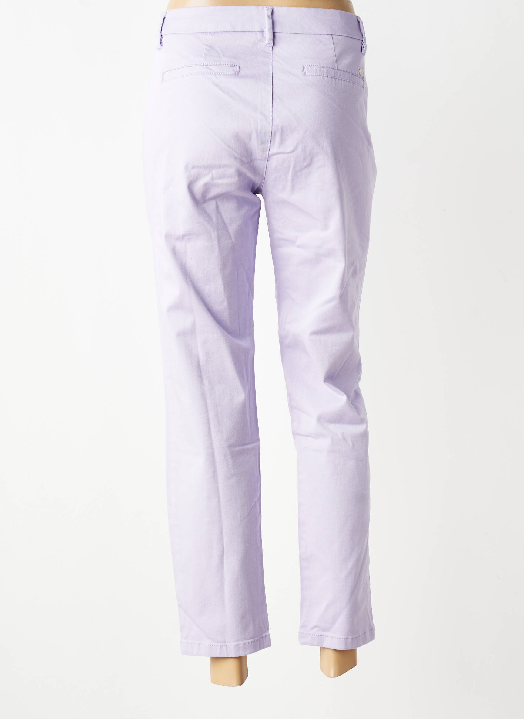Pantalon chino stretch taille normale violet FREEMAN T.PORTER femme