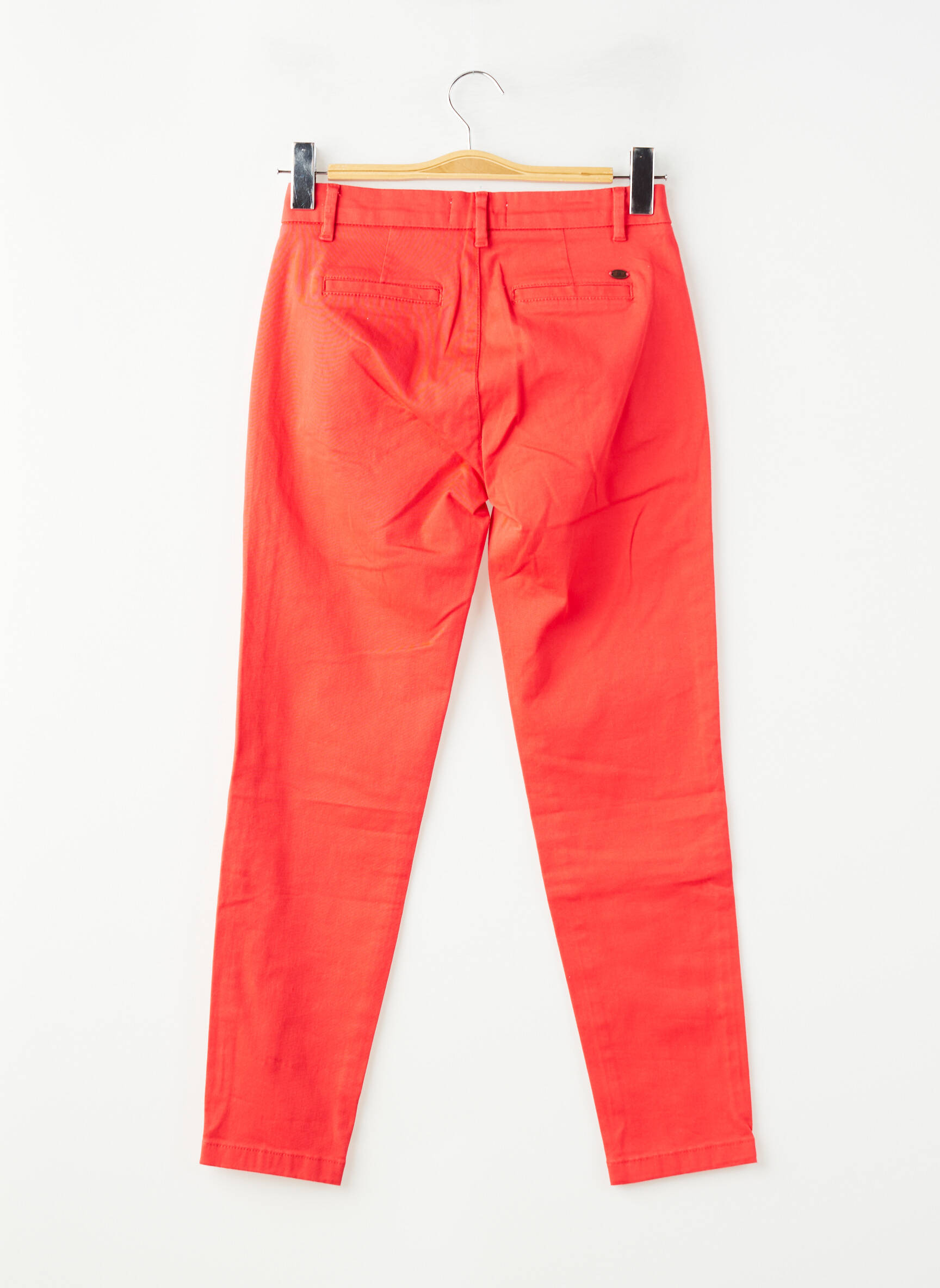 Pantalon chino stretch taille normale rouge FREEMAN T.PORTER femme