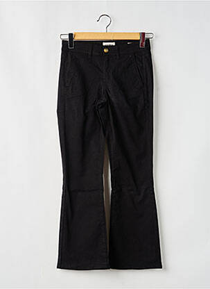 Pantalon flare taille normale taille normale noir HAPPY femme