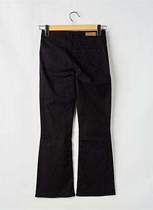 Pantalon flare taille normale taille normale noir HAPPY femme