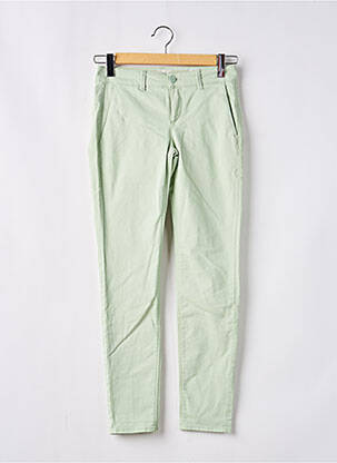 Pantalon chino stretch taille normale vert HAPPY femme