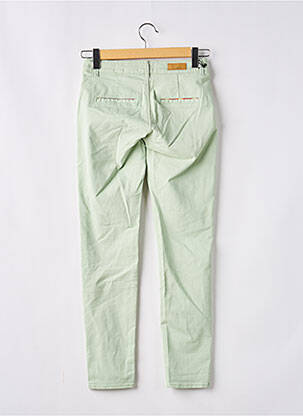 Pantalon chino stretch taille normale vert HAPPY femme