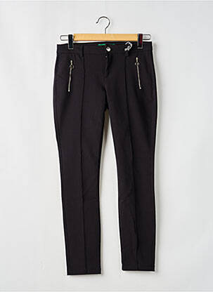 Pantalon 7/8 taille à pinces taille normale noir STREET ONE femme