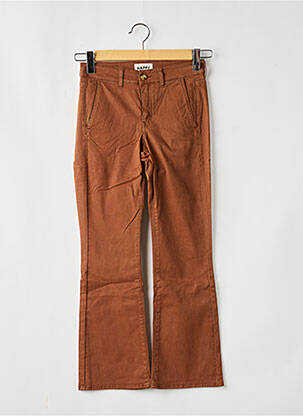 Pantalon flare taille normale taille normale marron HAPPY femme