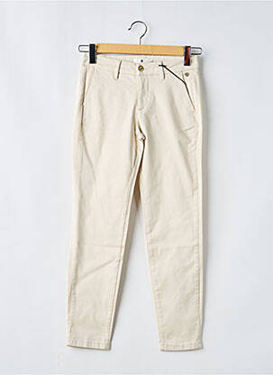 Pantalon chino tissage popeline taille normale beige FREEMAN T.PORTER femme