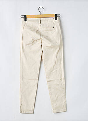 Pantalon chino tissage popeline taille normale beige FREEMAN T.PORTER femme