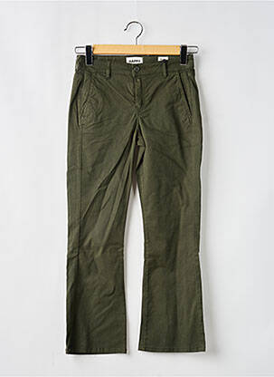 Pantalon flare taille normale taille normale vert HAPPY femme