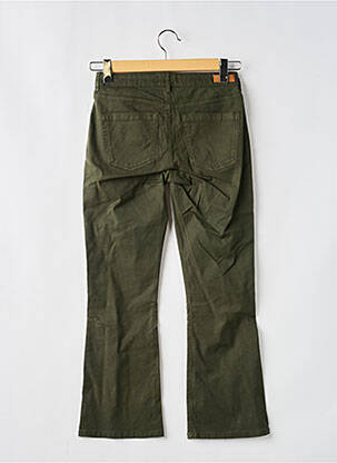Pantalon flare taille normale taille normale vert HAPPY femme