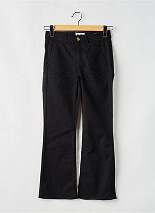 Pantalon flare taille normale taille normale noir HAPPY femme