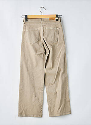 Jeans coupe large taille normale taille normale beige HAPPY femme