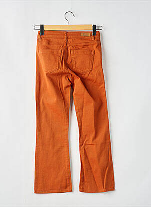 Jeans coupe large taille normale taille normale orange HAPPY femme