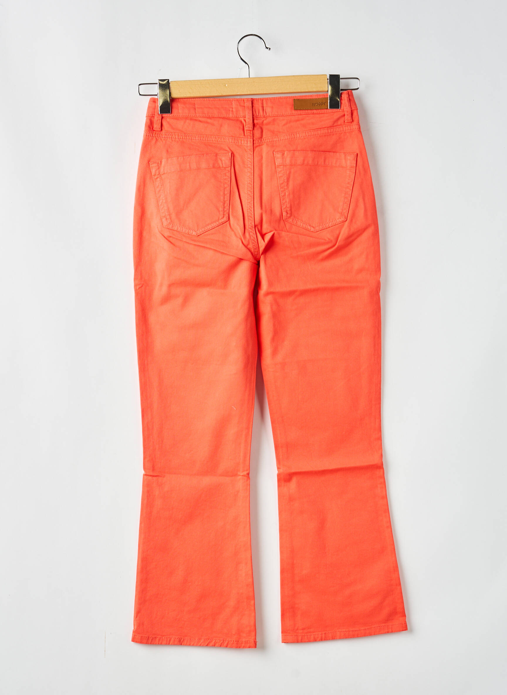 Jeans bootcut taille normale taille normale orange HAPPY femme