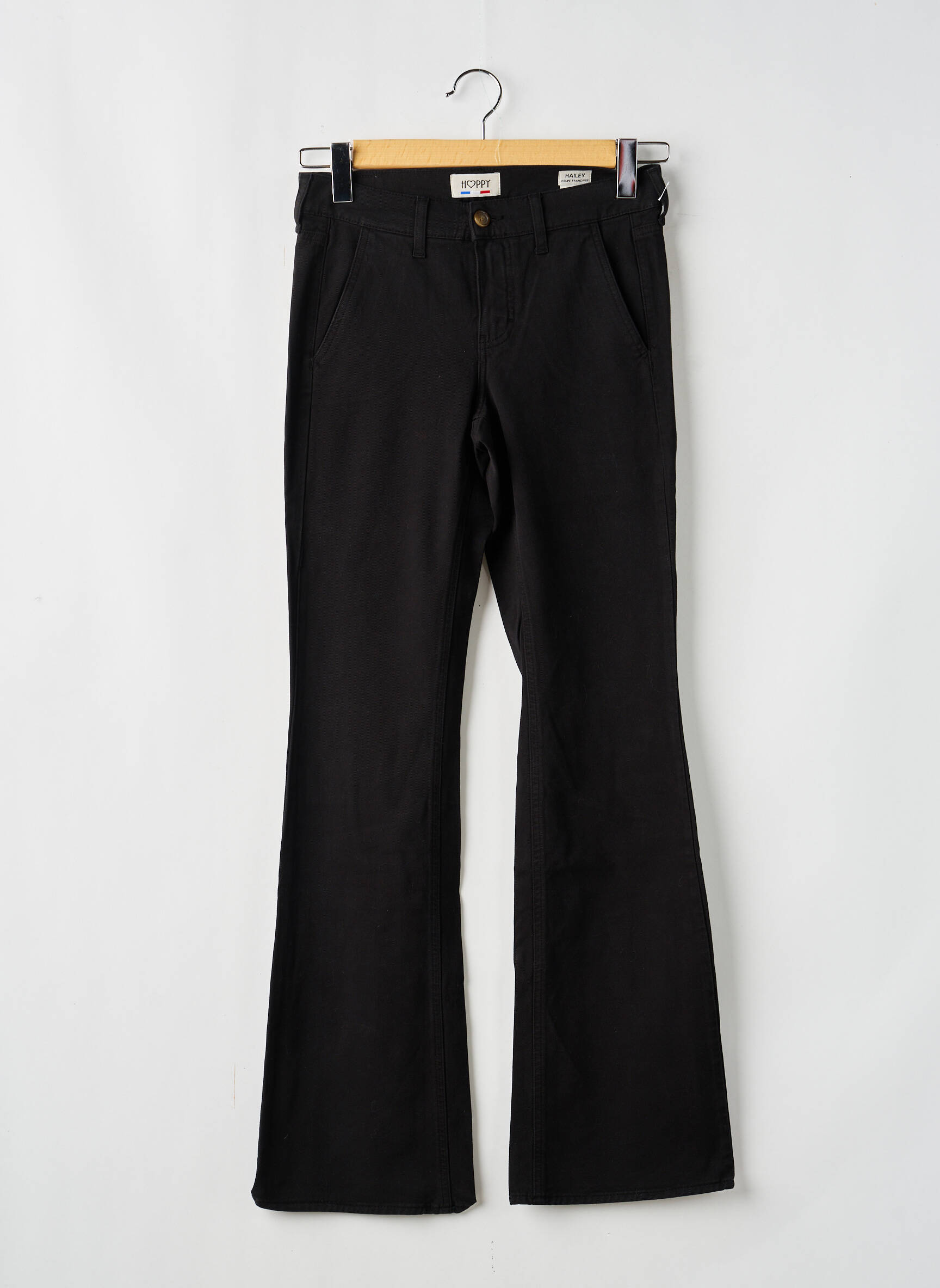 Jean coupe flare taille normale taille normale noir HAPPY femme