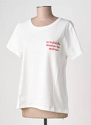 T-shirt stretch manches courtes blanc ALTAMIRA femme