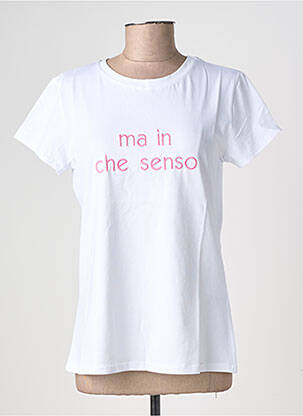 T-shirt stretch manches courtes blanc CIVICO 1 femme