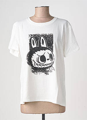 T-shirt sérigraphie manches courtes blanc ALTAMIRA femme